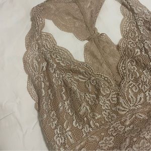gold lace bralette